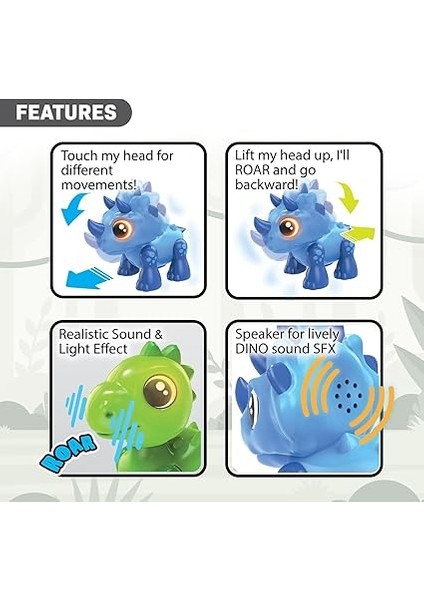 Dino Heads Up Robot - Stegosaurus modelleri