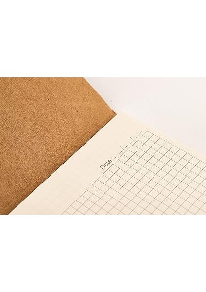 17X24 cm Kraft Bloknot 50 Yaprak, Kareli, 3'lü Paket indirimleri