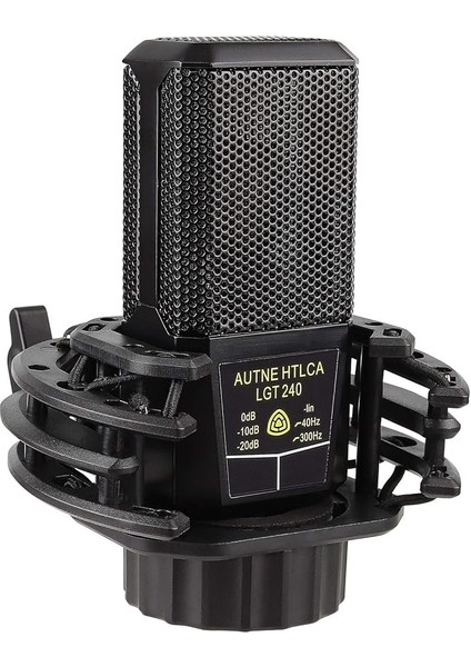 Büyük Diyaframlı Kardioid Kondenser Mikrofon Oyun Podcast Kaydı Için Şok Montaj Kablolu Tek Yönlü Mikrofon