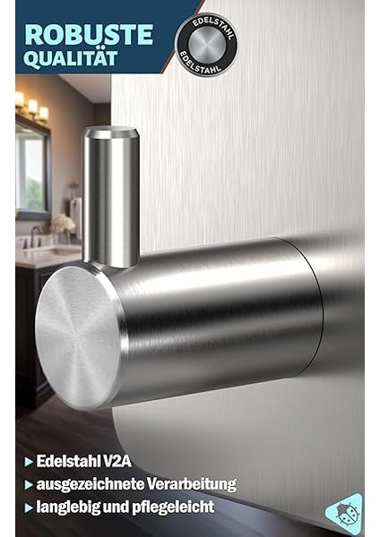 Delmeden Havlu Askısı, 6 Adet Set Halinde – Paslanmaz Çelik Banyo Havlu Askısı, Ekstra Güçlü Yapışkan Kanca, Banyo, Mutfak Için Kanca, Su Geçirmez Kanca, Kendinden Yapışkanlı, Çok Yönlü Havlu indirimleri