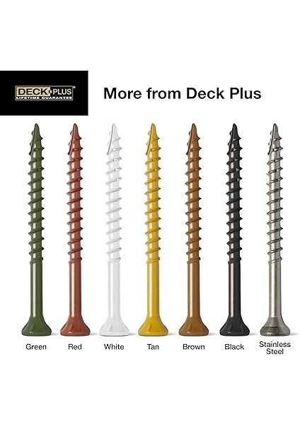 Plus Wood Screws, Self-Drilling, Tan Ceramic, 2-In. x #8, 5-Lbs. -48414 indirimleri