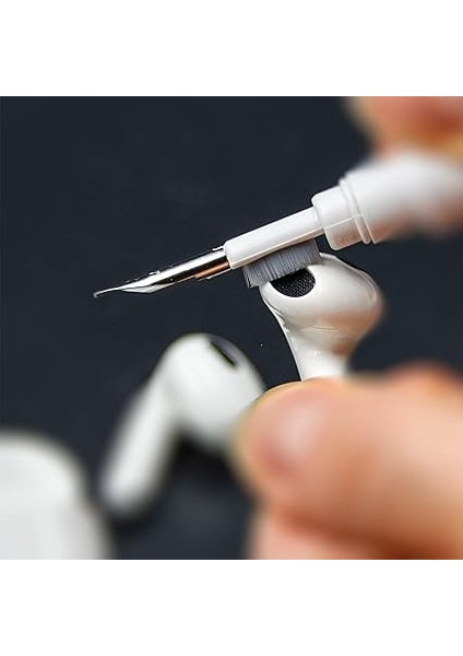 Yumuşak Kulaklık Temizleyici, Klavye Fırçası, 5'i 1 Arada Çok Işlevli Elektronik Cihaz Temizleme Seti fırsatları