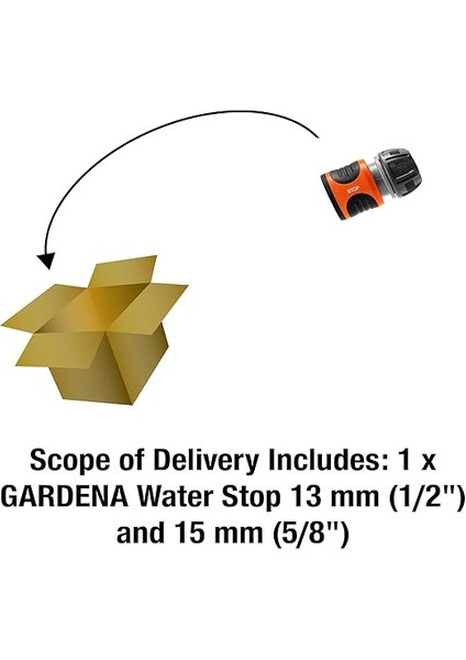 18213-20.000.00 Stoplu Hortum Adaptörü 13MM-15MM modelleri