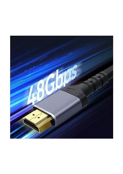 HI002S 8K/60Hz 4K/144Hz HDMI 2.1 Hdr Görüntü ve Ses Aktarım Kablosu 2 Metre indirimleri