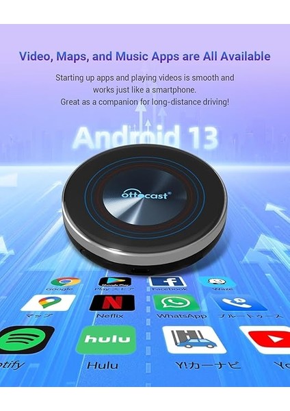 Ottoaibox I3 Bmw, Android 13, Kablosuz/wireless Carplay Üzerinden SM6125 Android Box, Wi-Fi Hotspot, Sım Kart, Google Play Store, Netflix, Youtube Destekli (Imeı Kayıtlı) fiyatları