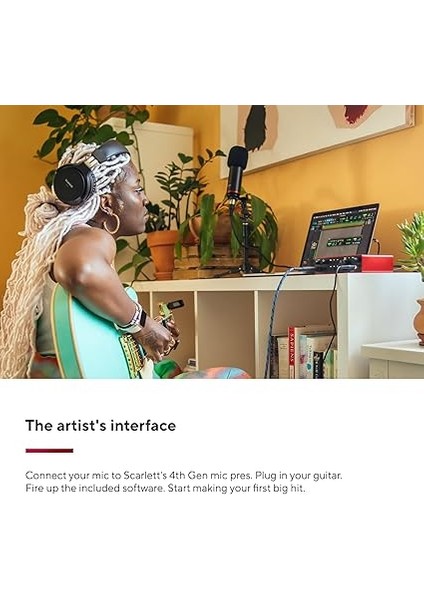 Scarlett 2i2 Gen 4 Ses Kartı: Kayıt, Şarkı Yazma, Yayın ve Podcasting Için USB Audio Arayüzü, Stüdyo Kalitesinde Kayıt ve Kayıt Yapmanız Için Gerekli Tüm Yazılımlar modelleri
