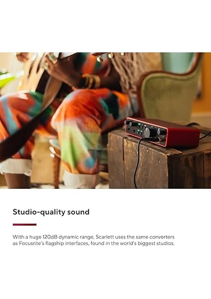 Scarlett 2i2 Gen 4 Ses Kartı: Kayıt, Şarkı Yazma, Yayın ve Podcasting Için USB Audio Arayüzü, Stüdyo Kalitesinde Kayıt ve Kayıt Yapmanız Için Gerekli Tüm Yazılımlar fırsatları