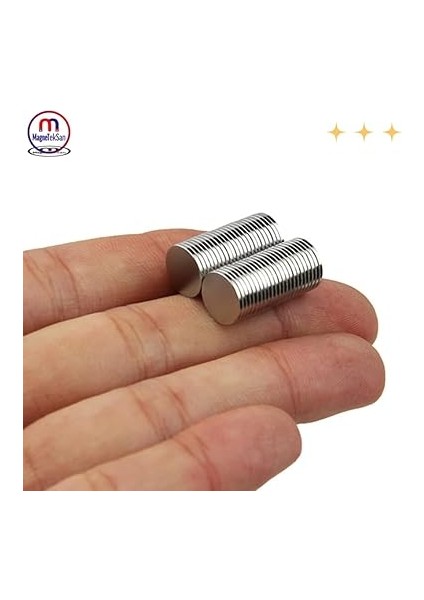 mm N35 Yuvarlak Neodyum Mıknatıs – Güçlü ve Dayanıklı Manyetik Disk (50 Adet) fiyatları