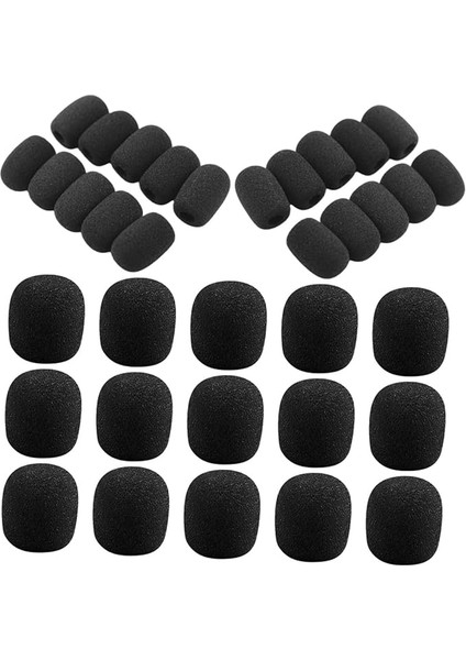 50ADET Mikrofon Sünger Kapağı Mikrofon Koruyucu Kapak Aksesuarı Arka Plan Gürültüsünü Azaltır Sağlar
