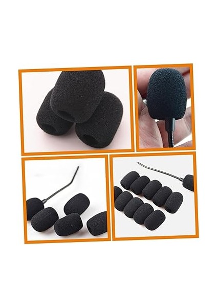 50ADET Mikrofon Sünger Kapağı Mikrofon Koruyucu Kapak Aksesuarı Arka Plan Gürültüsünü Azaltır Sağlar fırsatları