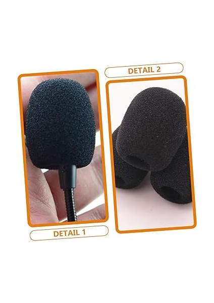 50ADET Mikrofon Sünger Kapağı Mikrofon Koruyucu Kapak Aksesuarı Arka Plan Gürültüsünü Azaltır Sağlar indirimleri