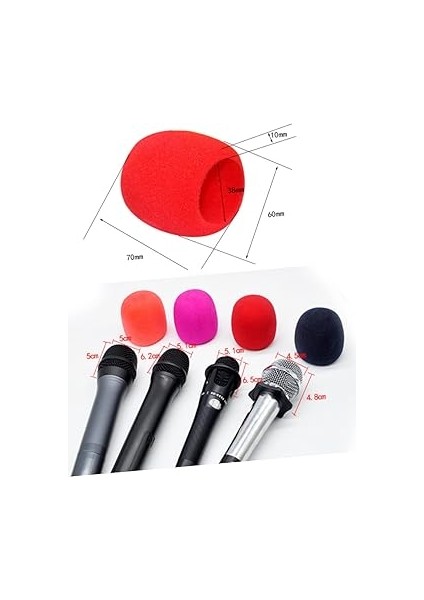 Mikrofon Rüzgarlığı - Standart Kulaklıklar Için 12 Çeşitli Köpük Mikrofon fiyatları