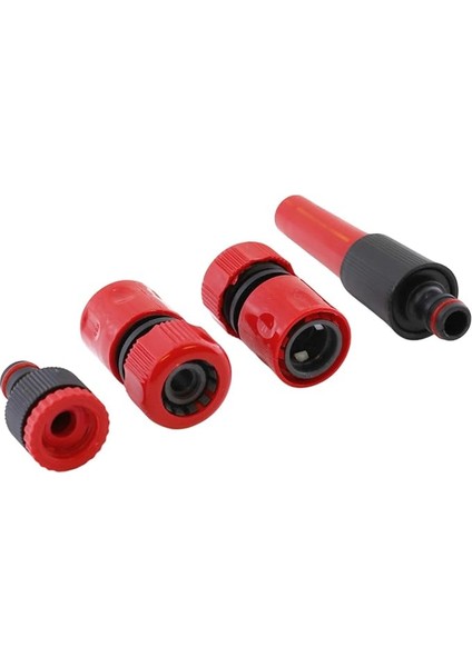 Hortum Sulama Başlığı Seti 4 Parça Su Tabanca Bağlantı Ekleme Aparatı Eki Bahçe Sulama Adaptörü
