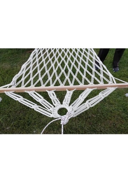 Hamak Beyaz Tek Kişilik Çift Örgülü Pamuk Hamak modelleri