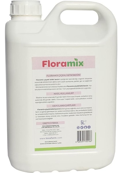 Çiçekli Bitkiler Için Özel Organik Bitki Besini 5 Litre fiyatları