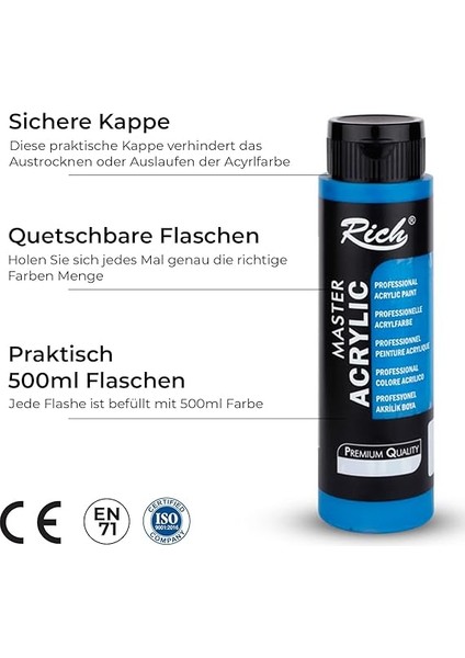 Master Akrilik Boya Mavi 500 cc fiyatları