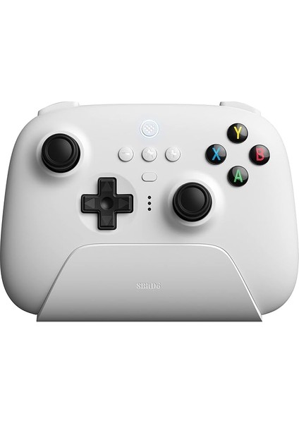 Ultimate 2.4g Wireless Controller With Charging Dock, 2.4g Controller For Windows, Android, Steam Deck &amp; Raspberry Pi (White)