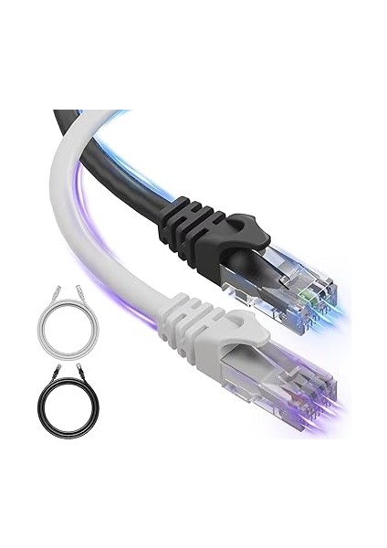 Lua 15 Metre, Ethernet Kablosu, Ağ Kablosu, Lan, Cat6, Modem Internet Kablosu, Gri, modelleri