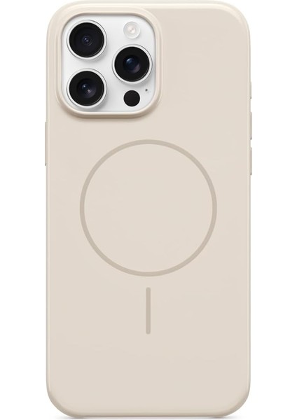 iPhone 16 Pro Max Kılıf - Magsafe, Çizilmeye Dayanıklı Koruyucu Kılıf, Ince Form, Mikrofiber Kaplama - Nehir Mavisi