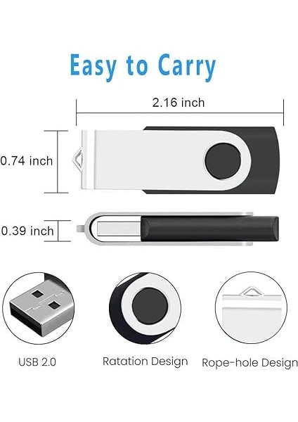 USB Flash Sürücüler, Yüksek Hızlı Flash Sürücü, Taşınabilir USB Depolama Bellek Çubuğu Flashdrive, Pc/laptop Için Veri Yedekleme ve Aktarım Için Su Geçirmez Ultra Büyük Kapasiteli USB Başparmak Sürücü indirimleri