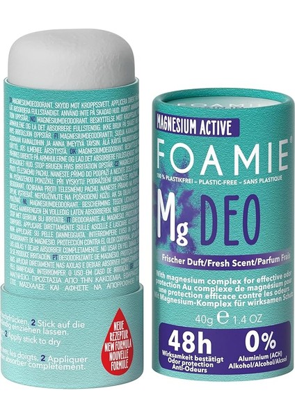 Solid Rain In The Woods Deodorant (40G) – 48 Saat Etkili Deo Stick – Alüminyum ve Alkol Içermez – Vegan ve Plastik Içermez – Dermatolojik Olarak Test Edilmiştir