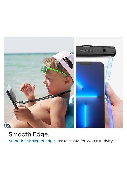 Aqua Shield Waterproof (Tüm Cihazlarla Uyumlu) Ipx8 Sertifikalı Su Geçirmez (Havuz &amp; Deniz Için Kılıf) A601 Crystal Clear - AMP04526 indirimleri