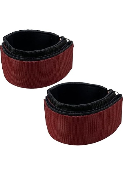 Bilek Kayışı/fitness Ağırlık Çekiş Aparatı/direnç Egzersiz Lastiği Ayak Çekme Aparatı 1 Çift Kırmızı fırsatları