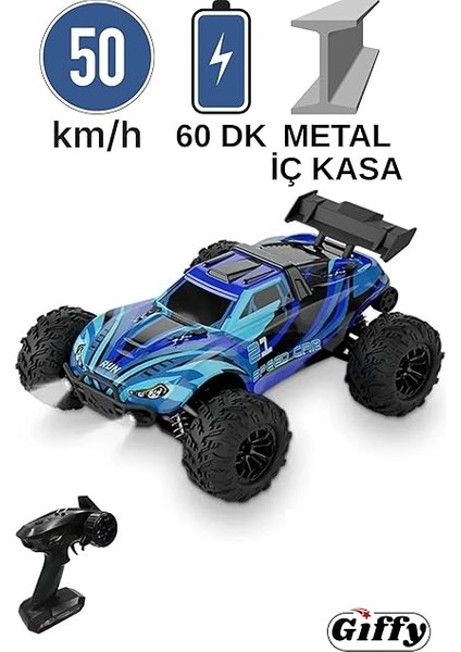Kumandalı 50 Km/hız Yapan Rc Araba, Suv 4x4 Full Iç Metal Kasa Şarjlı Fonksiyonlu Dev Araba fiyatları