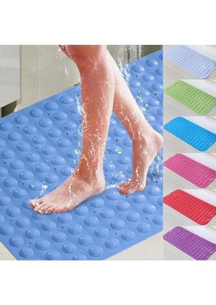 Silikon Vantuzlu Masajlı Banyo Duş Kaydırmaz Paspas Duşakabin Paspası. Ayak Kaydırmaz 40 * 80CM Kare Vantuzlu Pas Pas modelleri