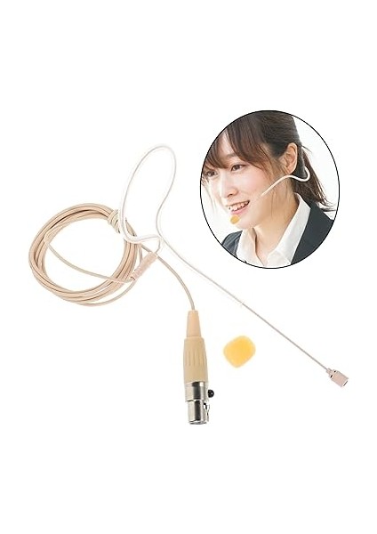 Kablosuz Mikrofon Kulaklığı Sahne Pc Yayın Için Kulak Kancalı Mikrofon Kulak Üstü Konforu indirimleri