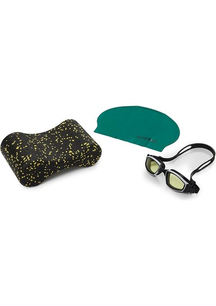 3'lü Yetişkin Yüzme Seti (Pullbuoy+Havuz Bonesi+Yüzücü Gözlüğü)