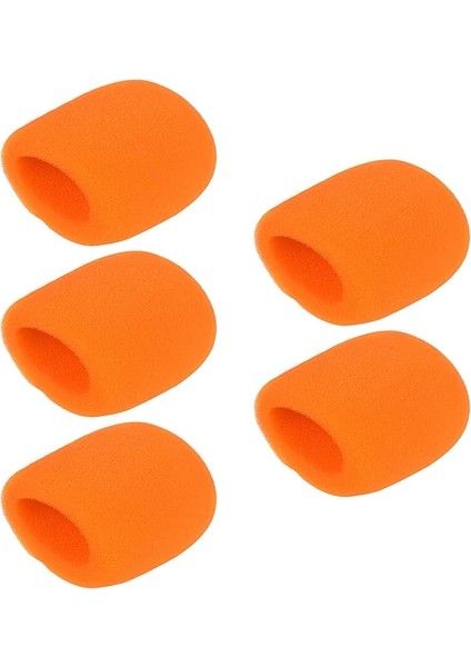 5 Adet El Mikrofonu Ön Camlar Mikrofon Köpük Kapakları Ktv Karaoke Dj Için Standart Top Tipi Mikrofonlarla Uyumlu