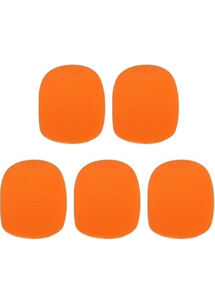 5 Adet El Mikrofonu Ön Camlar Mikrofon Köpük Kapakları Ktv Karaoke Dj Için Standart Top Tipi Mikrofonlarla Uyumlu modelleri