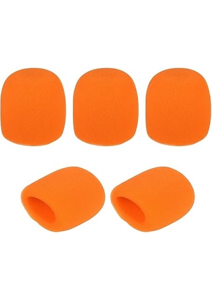 5 Adet El Mikrofonu Ön Camlar Mikrofon Köpük Kapakları Ktv Karaoke Dj Için Standart Top Tipi Mikrofonlarla Uyumlu indirimleri