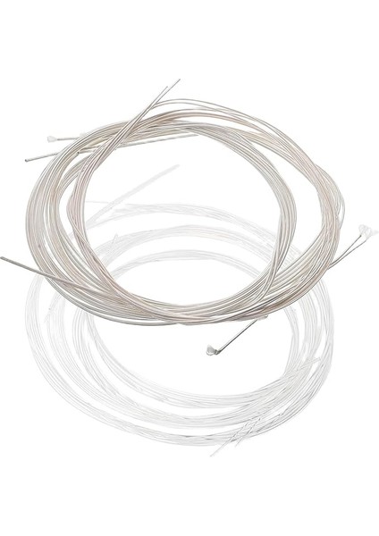 1 Set Ud Telleri Seti Gümüş Kaplamalı Bakır Alaşımlı Teller Ud Enstrüman Yedek Parçaları Ud Onarımı ve Bakımı Için