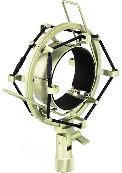 90 Yüksek Yalıtımlı Mikrofon Shockmount Gümüş indirimleri