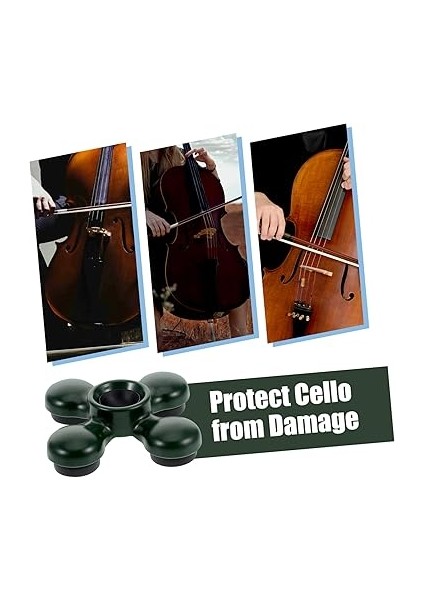Çello Için Kaymaz Mat Viyolonsel Yastık Mat Çello Yastığı Çello Kaymaz Mat Pedler Yeni Başlayanlar Için Çello Aksesuarları Çello Uç Pimi Için Ped Kaymaz Çello Tıpa Plastik Yeşil modelleri