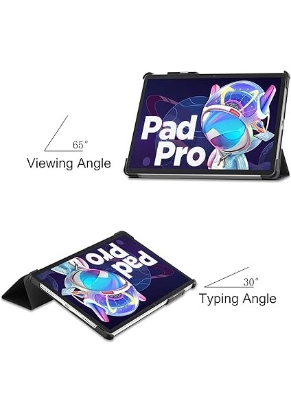 Kılıf Lenovo Tab P12 12.7 Inch ile Uyumlu,ınce Koruyucu Kılıf,ultra Ince Kapak Üç Katlı Stant Sert Kabuk Kılıf,otomatik Uyanma/uyuma Koruyucu Kapak-Büyük Gözler modelleri