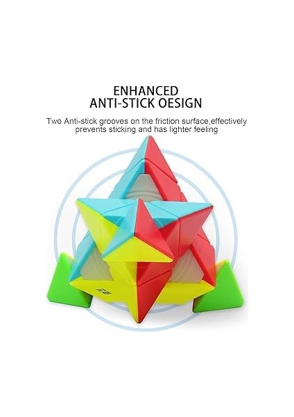 Qy Speed Cube, Pyraminx Profesyonel 3x3 Speed Üçgen Rubik Zeka Küpü -Q1 Ming S2 modelleri