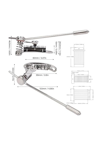 Gitar Köprüsü Durdurma Bar Tail Piece Les Trem Iı Için Tremolo Les Paul Lp Sg, Roller Sele Köprüsü Combo Guitar Tremolo Köprüsü Kuyruk Yayını Bakım Için Değiştirin modelleri