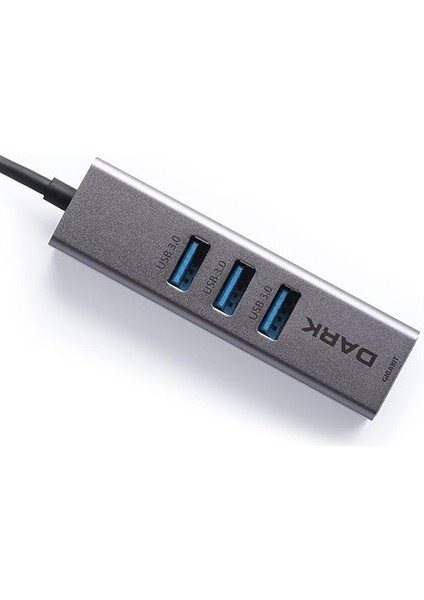 10/100/1000 Gigabit Ethernet + 3 Port Usb3.0 Hub Çoklayıcı Dönüştürücü (DK-AC-USB332GL) fırsatları