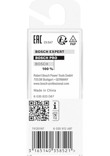 2 608 628 Aksesuarı 391 Kesici 8 Mm, D1 22 Mm, L 25 Mm, G 56 mm fırsatları