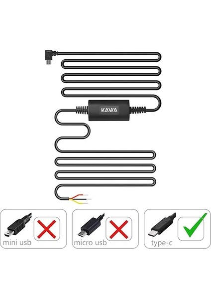 PT01 Mini 3 / D11 Uyumlu Type-C Park Modu Bağlantı Kiti Akü Sigorta Park Modunda Kayıt Için Bağlantı Kablosu fırsatları