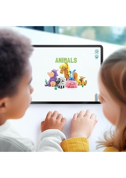 Clay Domuzcuk, At, Tavşan - Eğlenceli Interaktif Talimatlar Uygulaması ile Havada Kuru Kil Kiti 6 Kutu ve Şekillendirme Araçları modelleri