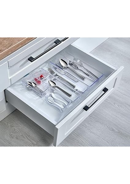 6'lı Şeffaf Çekmece Düzenleyici Seti – Plastik Organizer Kutular | Makyaj, Ofis, Mutfak ve Banyo Düzeni Için 6 Farklı Boyda Şeffaf Kutu fiyatları