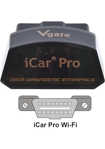 Icar Pro Wi-Fi ELM327 Obd2 Obdıı Araba Otomatik Teşhis Tarayıcı Aracı Kontrol Motor Işık Ios Iphone/ipad/android Için Uyumlu Adaptörü ile fiyatları