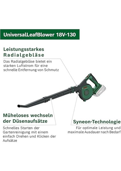 Universalleafblower 18V-130 (Tek Akü, 1x 2,5 Ah) modelleri