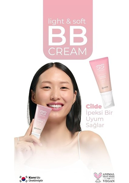 Beauty Light &amp; Soft Ince Yapılı Hafif Kapatıcı Bb Krem Spf 50 Pa+++ 45 ml modelleri