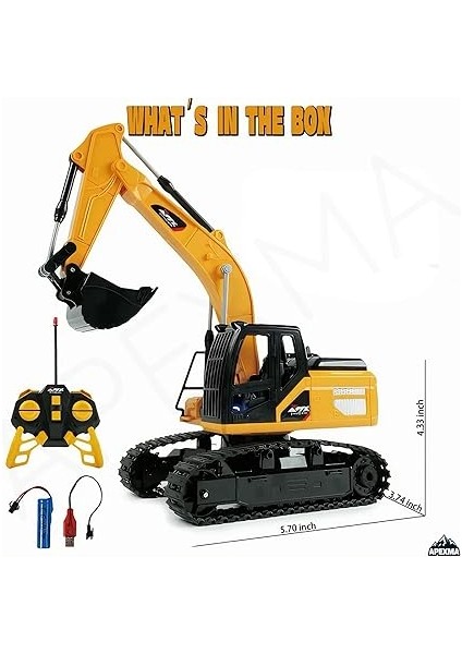 Kumandalı Full Fonksiyon Şarjlı Paletli Hareketli Kepçeli Rc Ekskavatör fiyatları