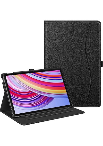 Xiaomi Redmi Pad Pro 12,1 Inç 2024 Için Kılıf, Çok Açılı Görüntüleme, Belge Yuvalı Koruyucu Kılıf, Otomatik Uyku/uyanma Fonksiyonu, Siyah